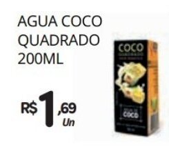 Supermercado Vitorino Água Coco Quadrado 200ml oferta
