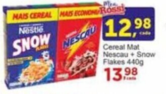 Rossi Supermercado Cereal Mat Nescau + Snow Flakes 440g oferta