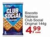 Rossi Supermercado Biscoito Nabisco Club Social 144g oferta