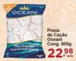 Rossi Supermercado Posta de Cação Oceani cong. 800g oferta