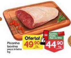 Supermercados Princesa Picanha bovina peça inteira kg oferta