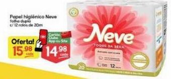 Supermercados Princesa Papel higiênico neve folha dupla com 12rolos de 20m oferta