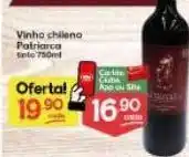 Supermercados Princesa Vinho chileno patriarca tinto 750ml oferta