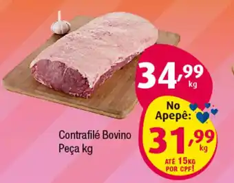 Inter Supermercados Contrafilé Bovino Peça 1kg oferta