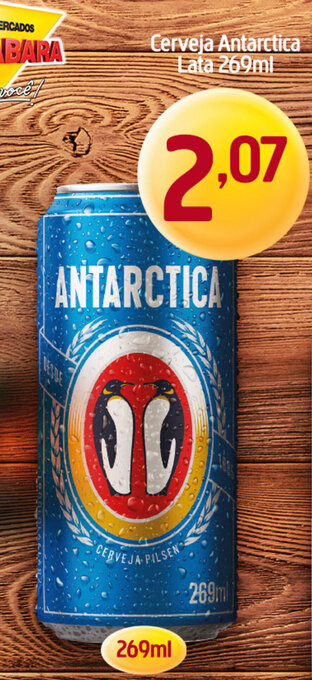 Supermercados Guanabara Cerveja Antarctica Lata 269ml oferta