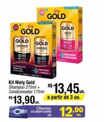 Fort Atacadista Kit Niely Gold Shampoo 275ml + Condicionador 175ml oferta