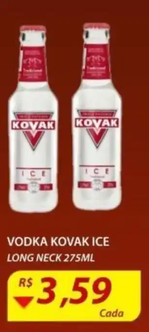 Assaí Atacadista Vodka Kovak Ice Long Neck 275ml oferta