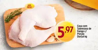 Supermercados Guanabara Coxa com sobrecoxa de Frango c/ Porção Dorsal 1kg oferta
