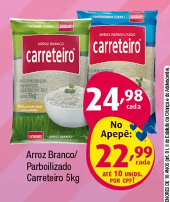 Inter Supermercados Arroz Branco/ Parbolizado Carreteiro 5kg oferta