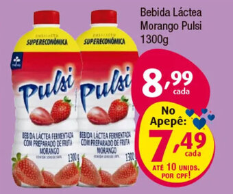 Bebida Láctea Morango Pulsi 1300g