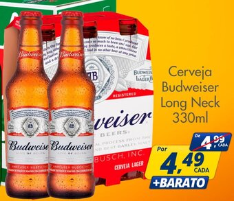 Delta Supermercados Cerveja Budweiser Long Neck 330ml oferta