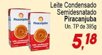 Leite Condensado Semidesnatado Piracanjuba Un. TP de 395g
