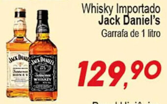 Villefort Atacadista Whisky Importado Jack Daniel's Garrafa de 1 litro oferta
