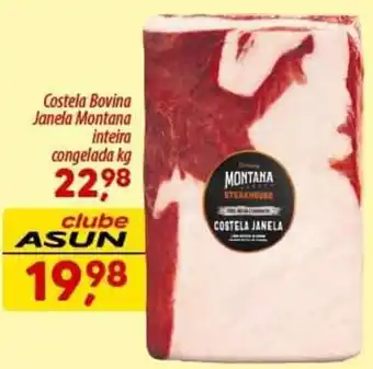 Asun Costela Bovina Janela Montana inteira congelada kg oferta