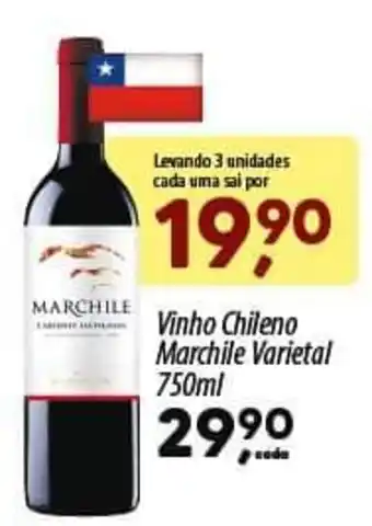 Asun Vinho Chileno Marchile Varietal 750ml oferta