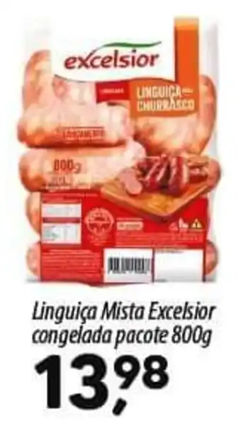 Asun Linguiça Mista Excelsior congelada pacote 800g oferta