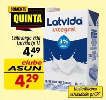 Leite longa vida Latvida tp 1L