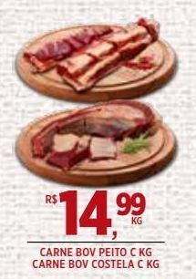 DB Supermercados Carne bovina peito kg oferta