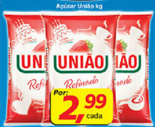 Supermercados Guanabara Acucar Unlao 1kg oferta