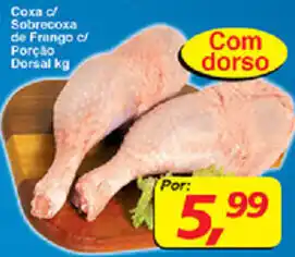 Supermercados Guanabara Coxa c/ Sobrecoxa Frango c/ Porção Dorsal 1kg oferta
