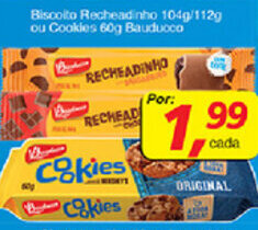 Supermercados Guanabara Biscoito Recheadinho 104g/112g ou Cookies 60g Bauducco oferta