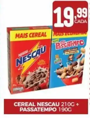 Fort Atacadista Cereal Nescau 210g + Passatempo 190g oferta