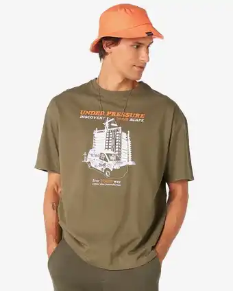 Camiseta masculina manga curta under pressure verde musgo pool by riachuelo