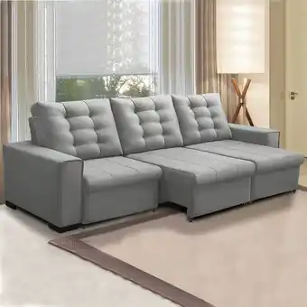 Sofá retrátil e reclinável 3 lugares 262cm jandaia capri