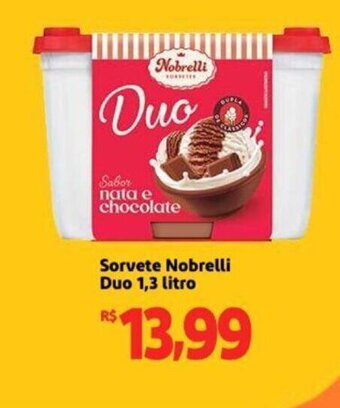 Extra Supermercado Sorvete Nobrelli Duo 1,3 litro oferta