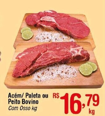 Acém/ Paleta ou Peito Bovino Com Osso kg