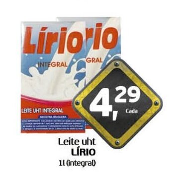 Cometa Supermercados Leite uht LÍRIO 1l (integral) oferta