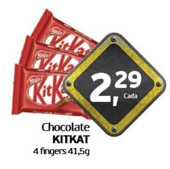 Cometa Supermercados Chocolate KITKAT 4 fingers 41,5g oferta