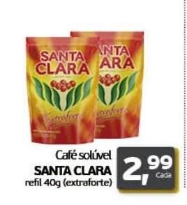 Cometa Supermercados Café solúvel SANTA CLARA refil 40g (extraforte) oferta
