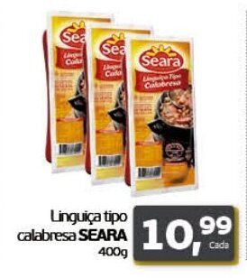 Cometa Supermercados Linguiça tipo calabresa SEARA 400g oferta