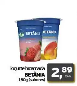 Cometa Supermercados logurte bicamada Betânia 150g oferta