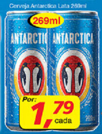 Cerveja Antartica lata 269ml