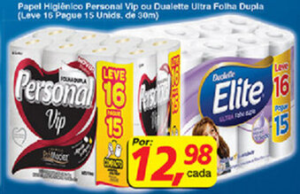 Supermercados Guanabara Papel Higiénico Personal Vip oferta