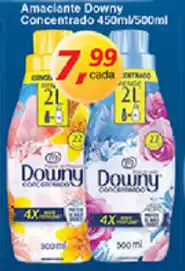 Supermercados Guanabara Amaciente Downy Concentrado 450ml/500ml oferta