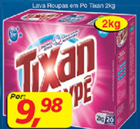 Supermercados Guanabara Lava Roupas em po Tixan 2kg oferta