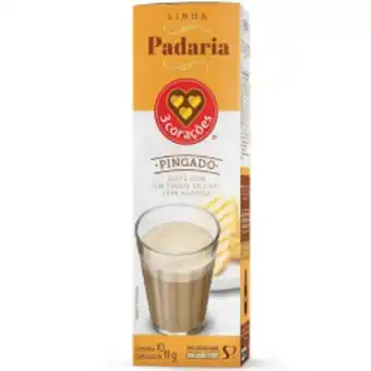 Capsula cafe 3 coracoes pingado 11g