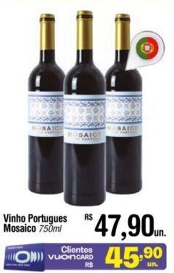 Fort Atacadista Vinho Portugues Mosaico 750ml oferta