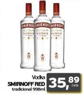 Cometa Supermercados Vodka SMIRNOFF RED tradicional 998ml oferta