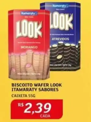 Biscoito Wafer Look Itamaraty sabores 55g