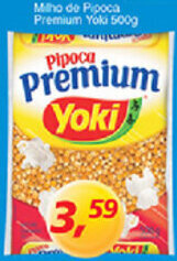 Supermercados Guanabara Milho de Pipoca Premium Yoki 500g oferta