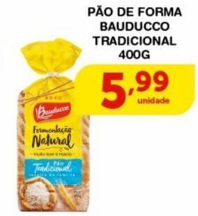Roldão Pão de forma bauducco tradicional 400g oferta