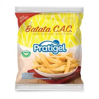 Batata pré frita congelada pratigel embalagem 1,1kg