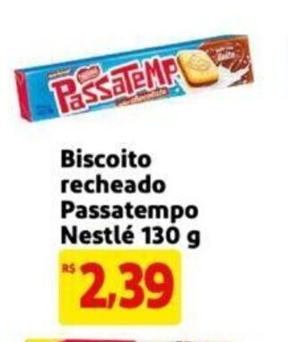 Extra Supermercado Biscoito recheado Passatempo Nestlé 130 g oferta
