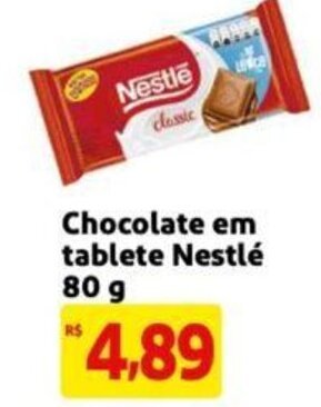 Extra Supermercado Chocolate em tablete Nestlé 80 g oferta