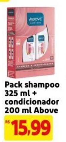 Extra Supermercado Pack shampoo 325 ml + condicionador 200 ml Above oferta