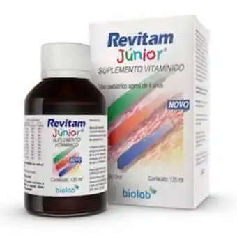 Drogasil Suplemento vitamínico revitam júnior biolab solução oral com 120ml + 1 dosador oferta